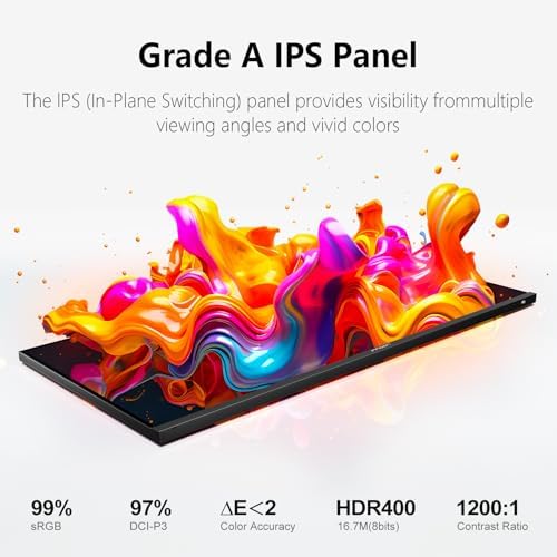 INNOCN 40 Inch 5K 5120 x 2160p Ultrawide Monitor for Laptop, 21:9, 100Hz, IPS, HDMI, DP, FreeSync, HDR400, USB-C, DeltaE＜2, Built-in Speakers, Height Adjustable, Black - 40C1U - Image 5
