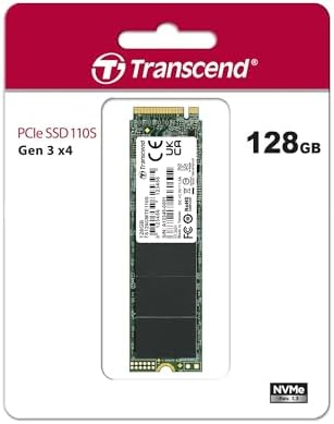 Transcend 128GB MTE110S PCIe 3.0 M.2 2280 SSD, 1500MB/s, Low Power - Image 2