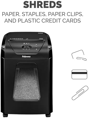 Fellowes Powershred 60MC Micro-Cut 10 Sheet Home Office Paper Shredder - Image 7