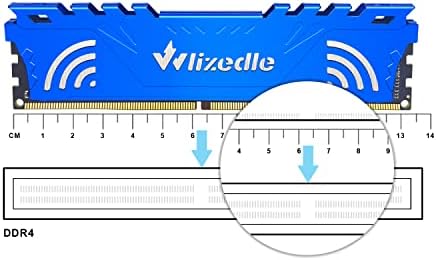 DDR4 3200MHz RAM 32GB Kit (2x16GB) XMP 2.0 CL16 UDIMM, Desktop Memory Module PC4-25600 288-Pin 1.35V Non-ECC Unbuffered PC Computer RAM Stick Upgrade - Blue - Image 4