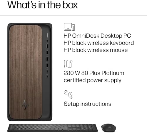 HP OmniDesk Next Gen AI PC Business Desktop PC, Intel Core Ultra 7 265 Processor, 32GB DDR5 RAM, 2TB SSD, Keyboard & Mouse, Intel Graphics, Microsoft Copilot, Wi-Fi 6, Bluetooth, Windows 11 Pro - Image 3