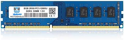 Motoeagle DDR3L 1600 UDIMM 8GB 2RX8 PC3 12800U Dual Rank CL11 Non-ECC Unbuffered 1.5V Desktop Memory by motoeagle