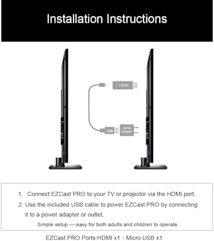 EZCast Pro Wireless Presentation System, HDMI Display Receiver, 4-to-1 Split Screen, MIMO 2T2R WiFi, Supports AirPlay & DLNA for Meeting Rooms, Classrooms & Projectors - Image 7