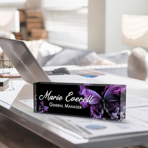 Custom Name Plate for Desk | Personalized Desk Name Plate | Personalized Boss Employee Appreciation Gifts | Acrylic Name Plate Office Desk Accessories - Image 4