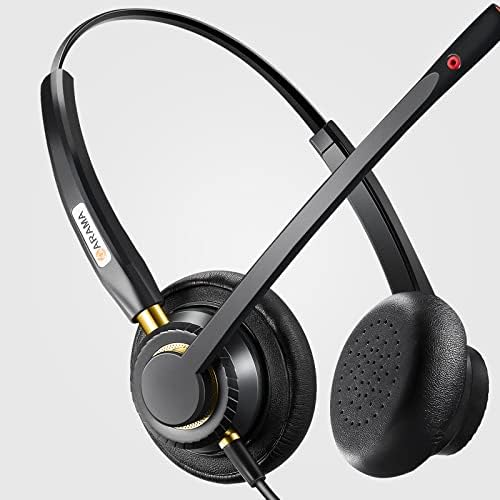 Arama USB Headset with Microphone for PC, Computer Laptop Headphones with Noise Cancelling Mic & Audio Controls for Home Office Business Skype UC Webinar Zoom - Image 3