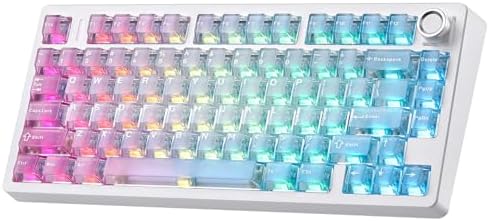 N75 V2 Wireless Gaming Keyboard,2.4GHz/BT/Wired Mechanical Keyboard by MIKIBY