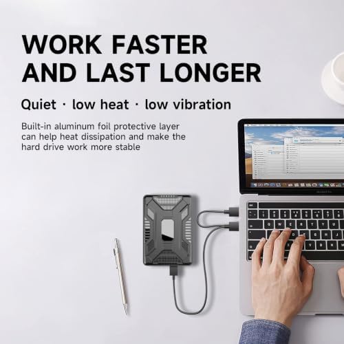 HWAYO 1.5TB Portable External Hard Drive USB 3.0 Dual Drive HDD Up to200M/s - Image 2