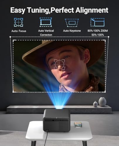 Projector 4K with WiFi and Bluetooth,Smart Projector Native 1080P - Image 3