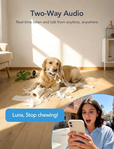 GNCC 2K Cameras for Home Security,360°Pan/Tilt Indoor Camera with APP,2Pack - Image 4
