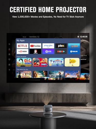 VISSPL 3000 ANSI Smart 4K Projector, AI Auto Focus, 3D Dolby Audio - Image 5