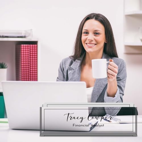 Desk Name Plate Personalized, Custom Name Plate for Desk, Acrylic Desktop Accessories, Office Gift & Decor for Women Men, Teacher Nurse Boss Employee Appreciation Gifts - Image 6