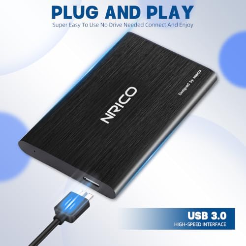 NRICO 500GB Ultra Slim Portable External Hard Drive USB3.0 HDD - Image 5
