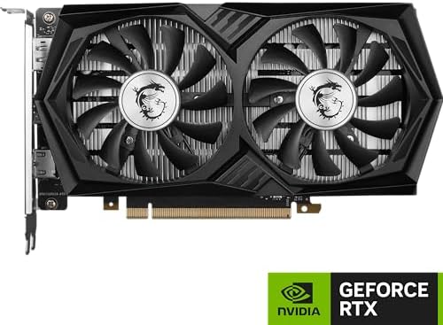 msi Gaming GeForce RTX 3050, Desktop, 6G Graphics Card (Nvidia, 96-Bit, Boost Clock: 1507 MHz, 6GB GDDR6 14 Gbps, HDMI/DP, Ampere Architecture) - Image 2