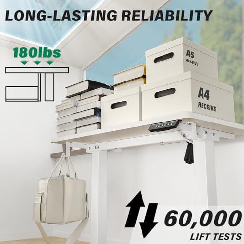 Kingant Standing Desk, 40x24 Inch Electric Height Adjustable Computer Desk - Image 5