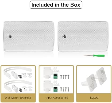Sound Town Commercial Restaurant Bluetooth Amplifier + Surface-Mount Speaker Set, with One 6-Zone 70V/100V Amplifier with Bluetooth, 18 x 6.5-Inch Surface-Mount Speakers, White (STCA600X18TV6W) - Image 6