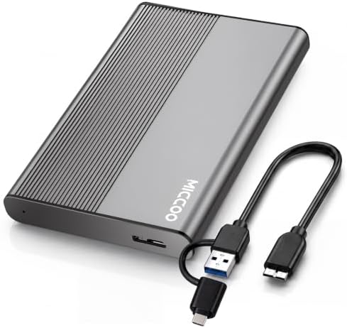 500GB External Hard Drive HDD, USB 3.0 Portable Expansion Storage by MICCOO