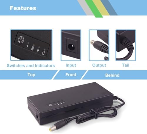 for MINI DC Uninterruptible Power Supply 12V 3A, Portable UPS Backup for Battery for Router and Modem, 10400MAh Capacity with Overcurrent Protection for Fire Protection Systems - Image 3