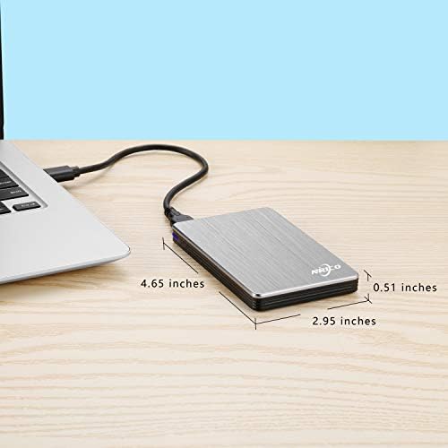 NRICO Portable External Hard Drive, USB 3.0, 2.5 Inch, (Grey, 500, GB) - Image 4