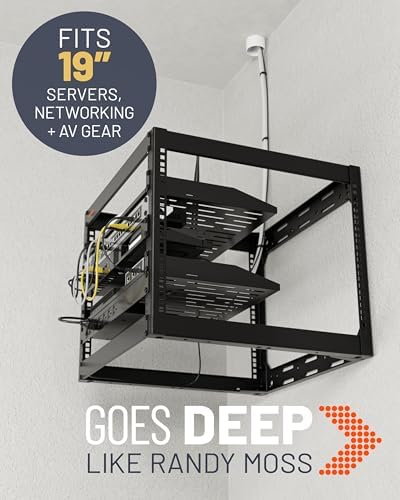 ECHOGEAR 10U Open Frame Rack w/Optimal Air Flow, DIY Assembly, 20.4” Depth - Image 6