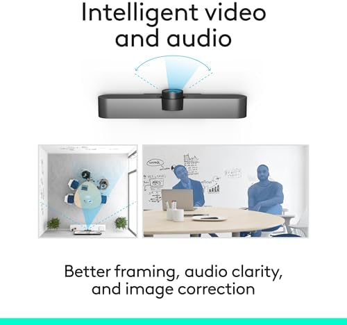 Logitech MeetUp Video Conferencing System 4K 3 Microphones - Black - Image 4