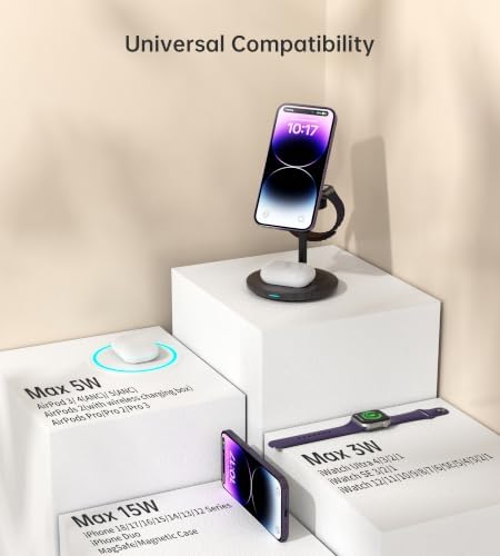 3 in 1 Magnetic Wireless Charging Station for Apple Devices,15W for Magsafe - Image 4
