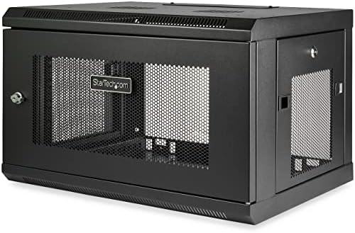 StarTech 6U Wall-Mount Cabinet, 19", 2-Post, 15" Deep, 198 lb, Alloy Steel, Black by StarTech