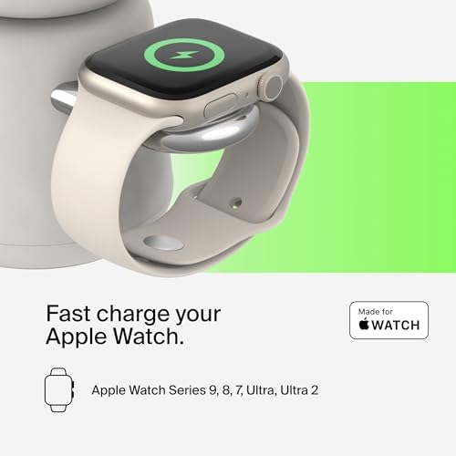 Belkin Qi2 15W Wireless Charging Dock, 2 in 1 Fast iPhone Charger - Image 4