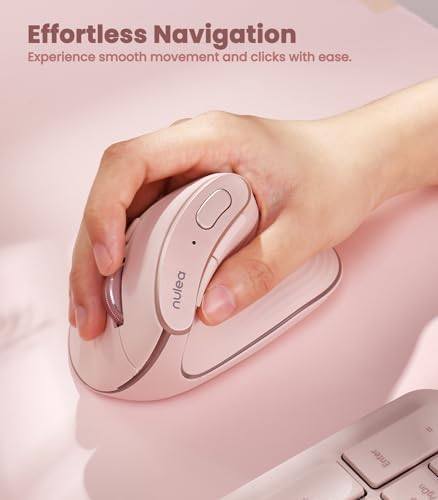Nulea Ergonomic Vertical Wireless Mouse with 6 Buttons and 3 Adjustable DPI - Image 4