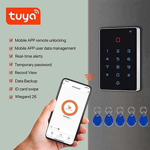 Wireless WiFi Access Control Keypad, Tuya Door Access Control System - Image 2