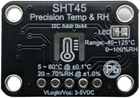 1PCS SHT45 Precision Temperature Humidity Sensor Module, 0.1°C Precision, I2C Interface,Temp/RH, Breakout Board for Arduino ESP32 - Image 2
