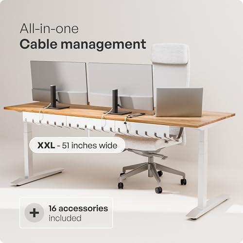 PAMO Cable Management Under Desk, Set of 3 - White - Image 2