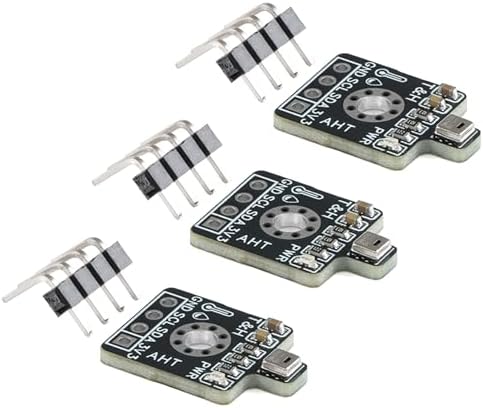 3Pcs AHT20 High-Precision Temp & Humidity Sensor, I2C Output, Anti-Interference, SHT20 Compatible, for Home Automation and IoT Projects by ECBuying