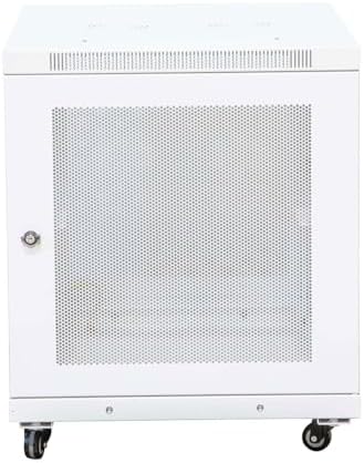 NavePoint 12U Network Cabinet with Perforated Door 12U Wall Mount Server Cabinet White 19 Rack for IT Equipment, AV Devices, Networking Equipment 33" Deep Mid-Depth Server Rack Enclosure - Image 4