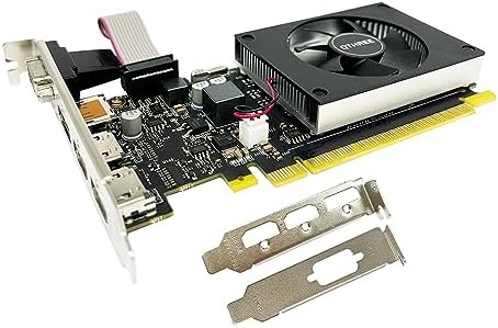 QTHREE GeForce GT 730 4GB Graphics Card,2X HDMI, DP,VGA,DDR3,64 Bit,Low Profile Video Card for PC,Computer GPU,PCI Express X8,SFF,DirectX 12,Support Winows 11 by QTHREE