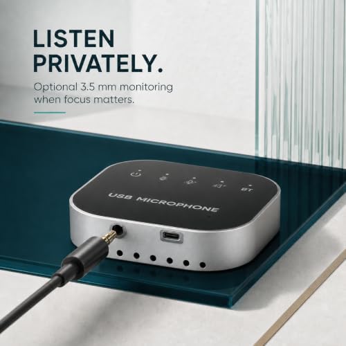 3 in 1 USB Computer Speaker with Microphone, PC Laptop Desktop Conference Speaker with Mic for Smart Home Office and Online Study，360 Degree Enhanced (5) - Image 5