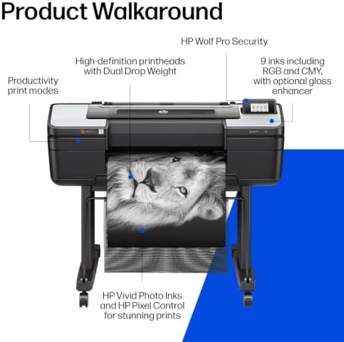 Z9+ Postscript Graphics Printer - 24-inch, for Fine Art Graphics & Secure Large Format Printing - (W3Z71D) - New Model - Image 7