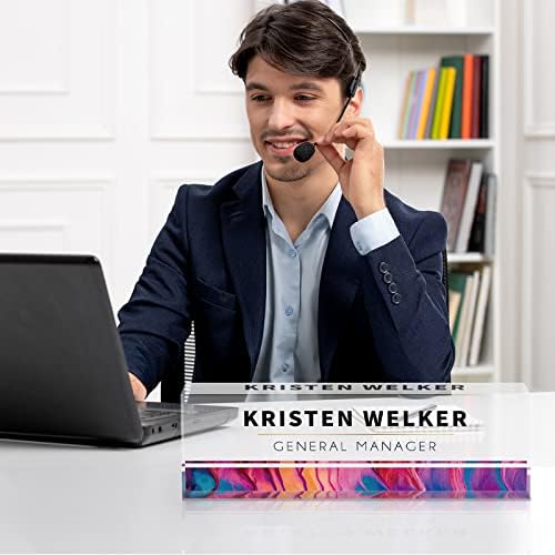 SalaGraphics Desk Name Plate Personalized, Custom for Desk, Office Decor Women Men, Acrylic Accessories, Gifts Coworkers Boss Teacher, Employee Appreciation (Rainbow), 8''(L)x2.5(W) - Image 6