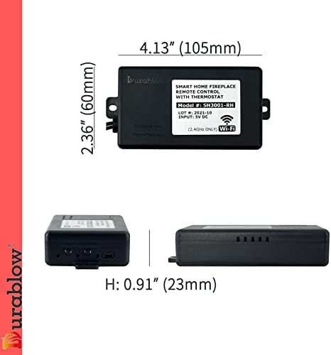 Durablow SH3001-RH Gas Fireplace WiFi Smart Home Remote Control - Image 2