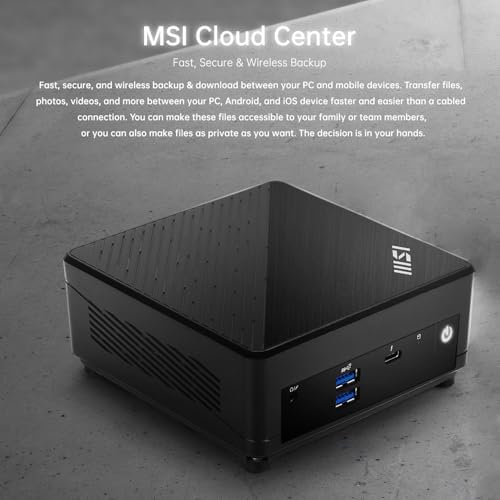 msi Cubi 5 Professional Mini Desktop, Intel 6-Core Processor, 16GB RAM, 512GB SSD, Support 3-Monitor 4K, Thunderbolt 4, HDMI, DP, Wi-Fi 6, Windows 11 Pro, Seamless Multitasking at Work/Home - Image 6