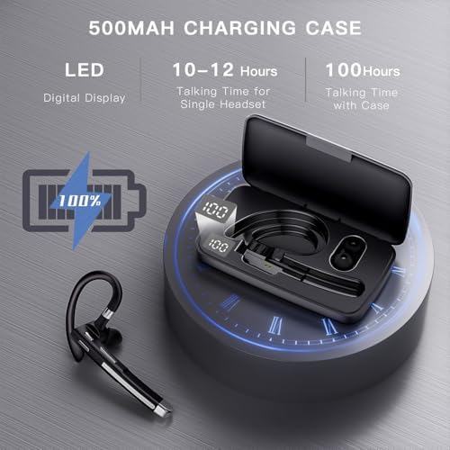 Wireless Handsfree Headse,100Hrs Bluetooth - Image 2