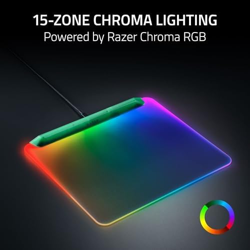 Razer Firefly V2 Pro Fully Illuminated RGB Gaming Mouse Mat, Phantom Green - Image 3