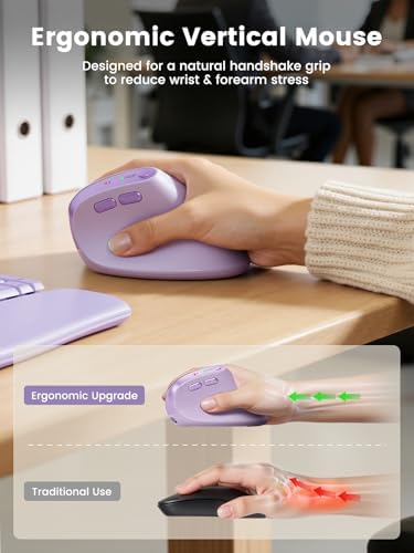 SABLUTE MAM3 Ergonomic Mouse, Vertical Mouse for Small and Medium Hands - Image 3
