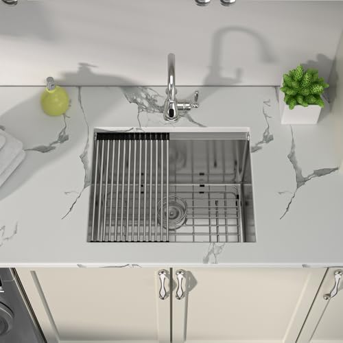 Sarlai 23 Laundry Sink Undermount 23x19 Inch Laundry Utility Sinks 13" Deep - Image 2