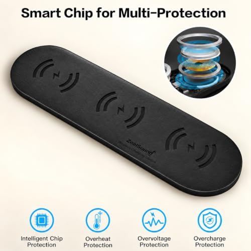 ZealSound 3-in-1 Wireless Charging Pad for iPhone 17/16/15 & Samsung Galaxy - Image 2