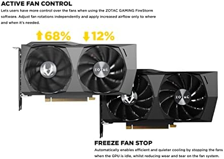 ZOTAC Gaming GeForce RTX™ 3050 Twin Edge 8GB GDDR6 128-bit 14 Gbps PCIE 4.0 Gaming Graphics Card, IceStorm 2.0 Advanced Cooling, Freeze Fan Stop, Active Fan Control, ZT-A30500E-10M - Image 4