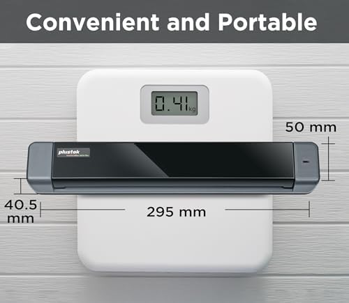 Plustek Mobile Scanner S410 Plus - Portable Sheet-Fed Document Scanner - for Windows 7 / 8 / 10 / 11, Featuring Button-Free Scanning with Included OCR Software - Image 6