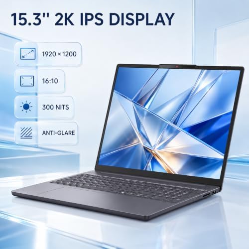 Lenovo Slim 3 Business Laptop, Ryzen 7 7735HS Processor (Beats i7-1355U), 15.3" 2K IPS Display, 16GB RAM, 512GB PCIe SSD, Radeon 680M Graphics, SD Card Reader, Wi-Fi 6, Windows 11 Pro, WOWPC USB - Image 3
