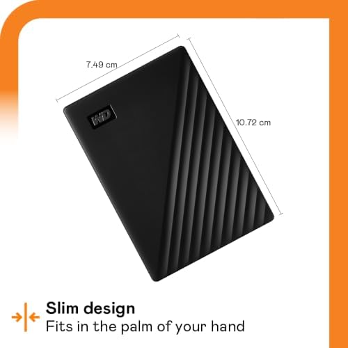 WD 1TB My Passport, Portable External Hard Drive, Black, backup software with defense against ransomware, and password protection, USB 3.1/USB 3.0 compatible - WDBYVG0010BBK-WESN - Image 3