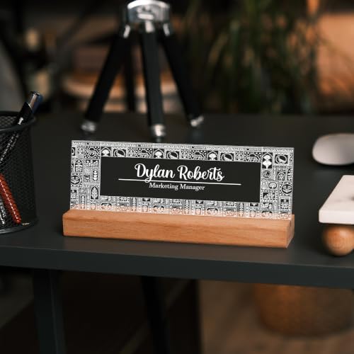 Personalized LED Desk Name Plate – Custom Office Name Sign - Image 6