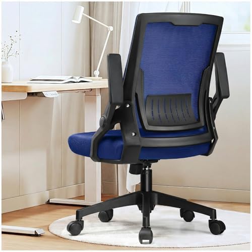 GTPLAYER Gaming Chair Racing Office Computer Ergonomic Video Game Chair Backrest and Seat Height Adjustable Swivel Recliner with Headrest and Lumbar Pillow Esports Chair Blue - Image 2